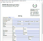 PDF Vorschau Auftragsformular (Deutsch)